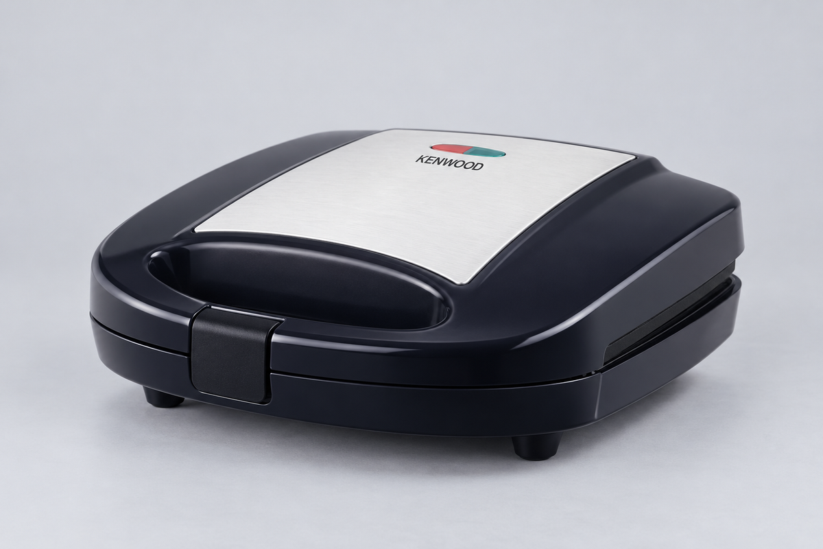 Portable Electric 4 Slice Sandwich Maker: 850W Power, Non-Stick, Double-Sided Heating, Easy to Clean