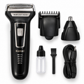 Kemei 3 In 1 km 6331 Rechargeable Hair Clipper Shaver beard Styling Hair Removal machine shaving machine for men - km-6330/6558/6331 - blue