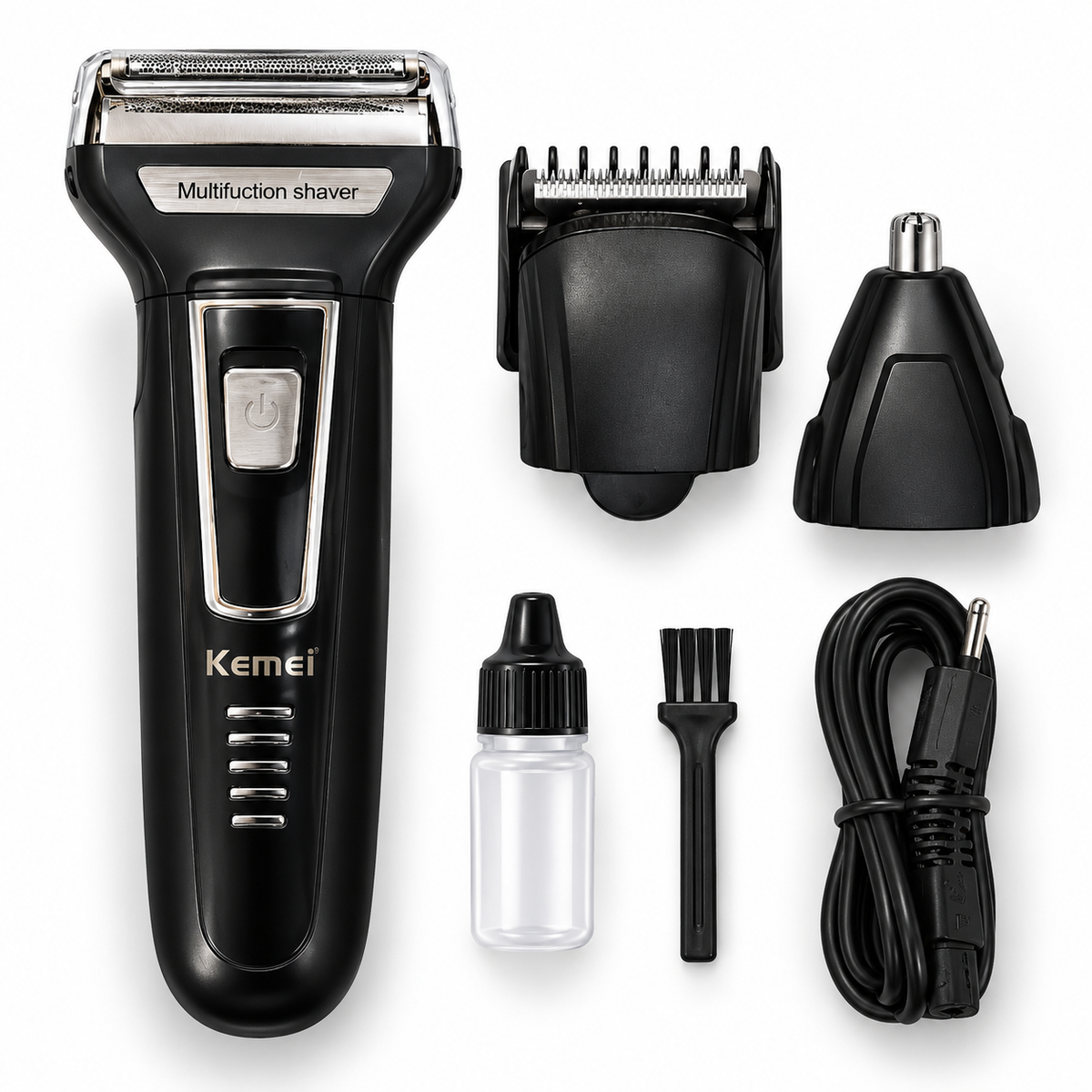 Kemei 3 In 1 km 6331 Rechargeable Hair Clipper Shaver beard Styling Hair Removal machine shaving machine for men - km-6330/6558/6331 - blue