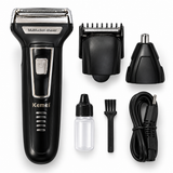 Kemei 3 In 1 km 6331 Rechargeable Hair Clipper Shaver beard Styling Hair Removal machine shaving machine for men - km-6330/6558/6331 - blue