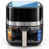 Silver Crest 8L Air Fryer – Large Capacity, 200°C Cooking & 30-Minute Timer | Black
