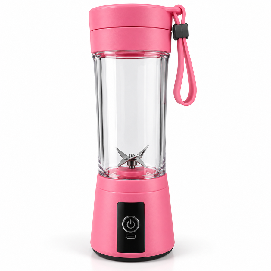 Portable Electric Blender – Mini Fruit Juicer & Smoothie Maker | Pink
