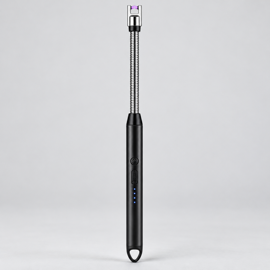 USB Rechargeable Electric Arc Lighter – Flexible Neck, Flameless & Windproof Candle Lighter