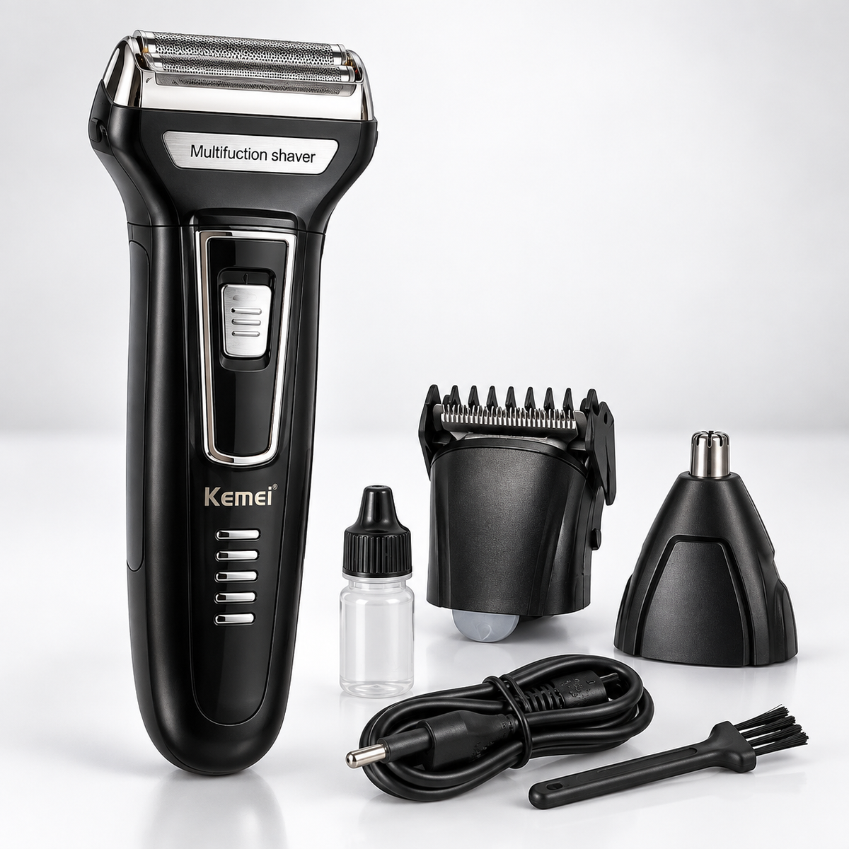 Kemei 3 In 1 km 6331 Rechargeable Hair Clipper Shaver beard Styling Hair Removal machine shaving machine for men - km-6330/6558/6331 - blue