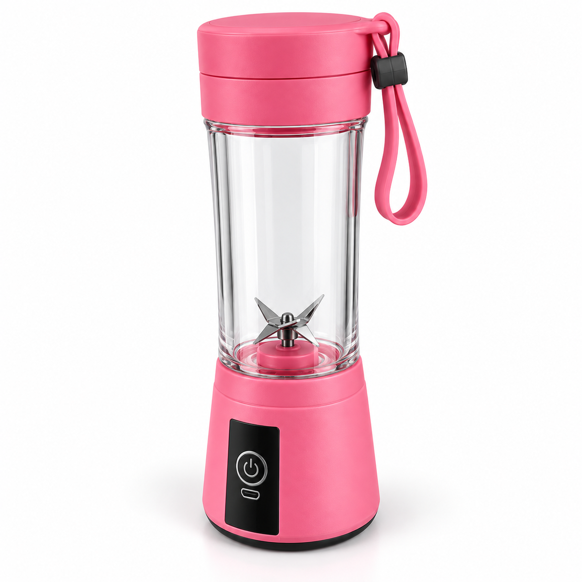 Portable Electric Blender – Mini Fruit Juicer & Smoothie Maker | Pink
