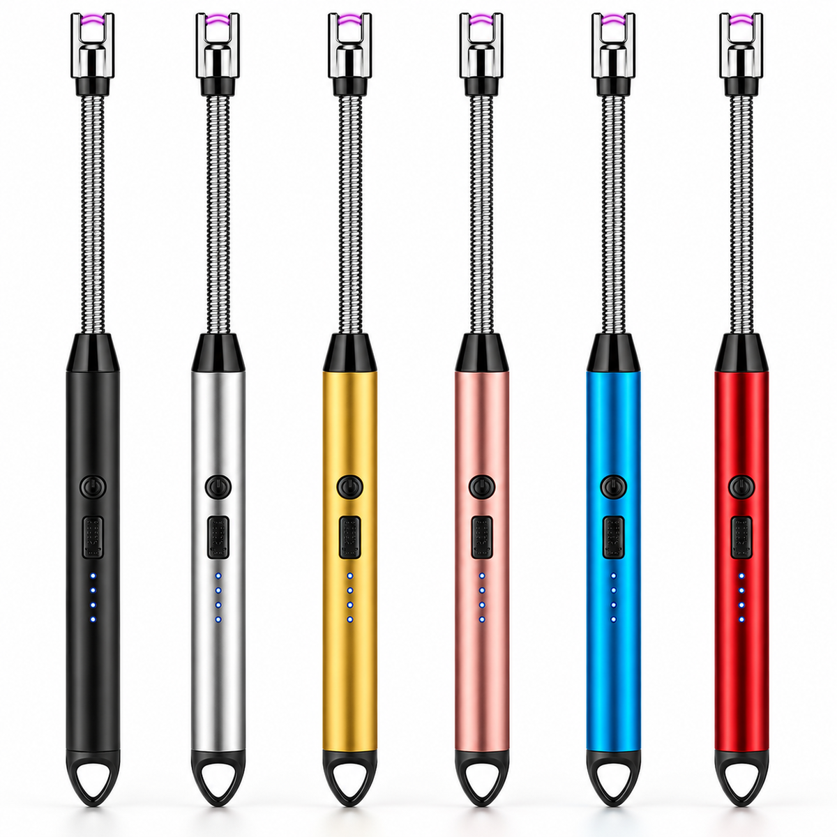 USB Rechargeable Electric Arc Lighter – Flexible Neck, Flameless & Windproof Candle Lighter