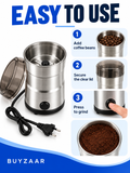 SKOEDI NM-8300 Electric Coffee Grinder – 150W Stainless Steel