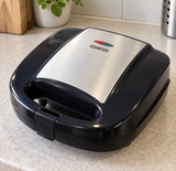 Portable Electric 4 Slice Sandwich Maker: 850W Power, Non-Stick, Double-Sided Heating, Easy to Clean