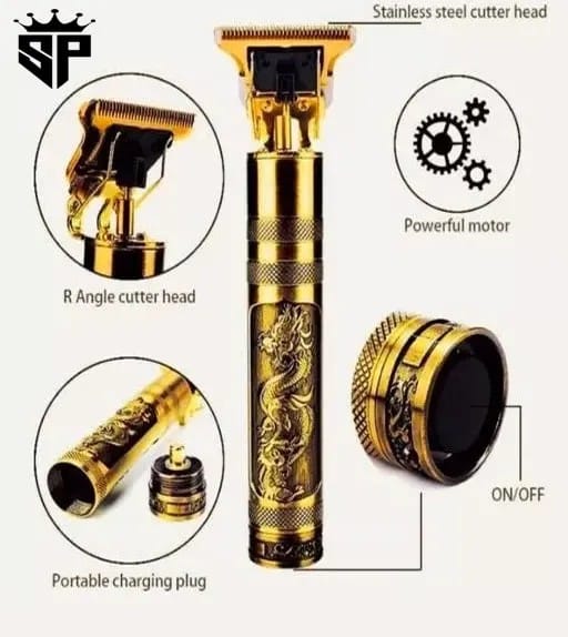 T9 Vintage Hair Trimmer For Men | T9 Rechargeable Shaver Machine For Men | Professional Hair Trimming Machine | Hair Trimmer and Shaver For Boys (Metal Body)