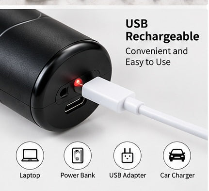 USB Rechargeable Electric Milk Frother – Adjustable Speed Handheld Coffee Whisk & Mixer | Black